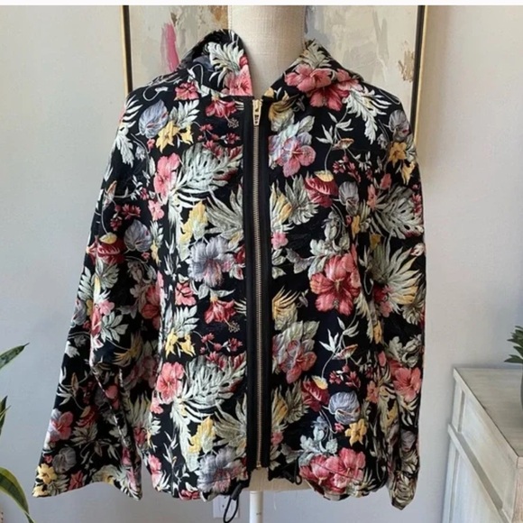 Blank NYC floral tapestry jacket NEW - Picture 1 of 10